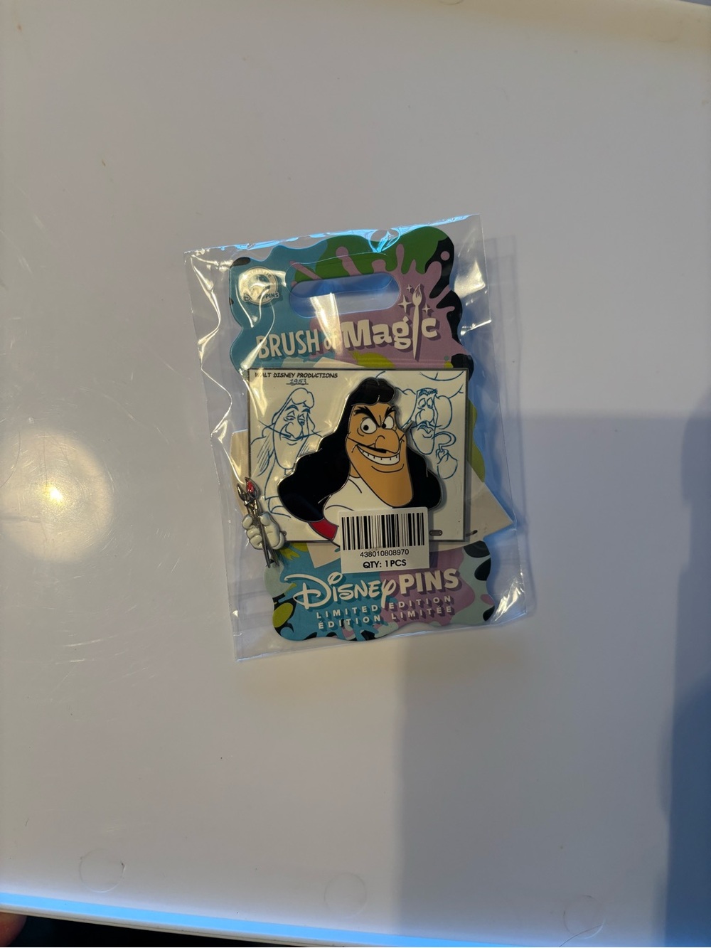 Disney Captain Hook Pin – Peter Pan – Brush of Magic Limited Edition 3750